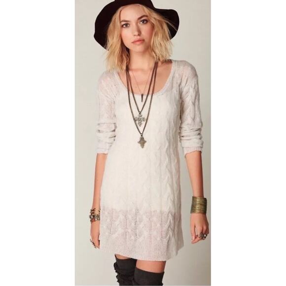 Free People Angel Alpaca Mohair Dress - Large - Picture 1 of 9